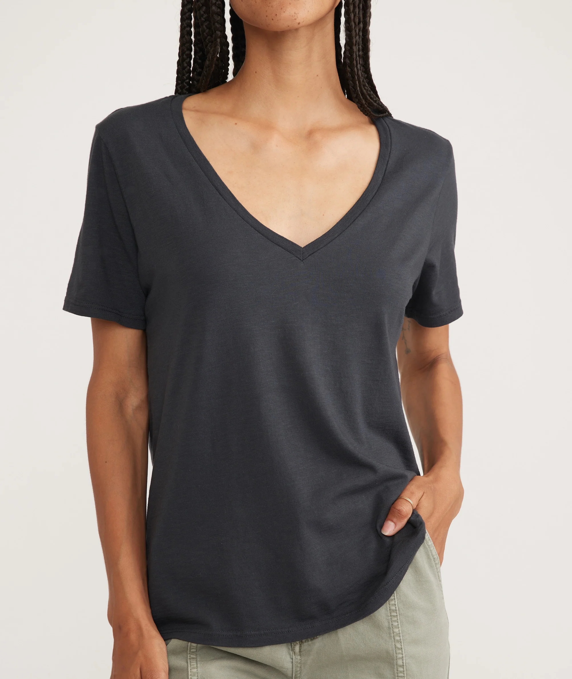 Boyfriend V-Neck Tee - Image 3