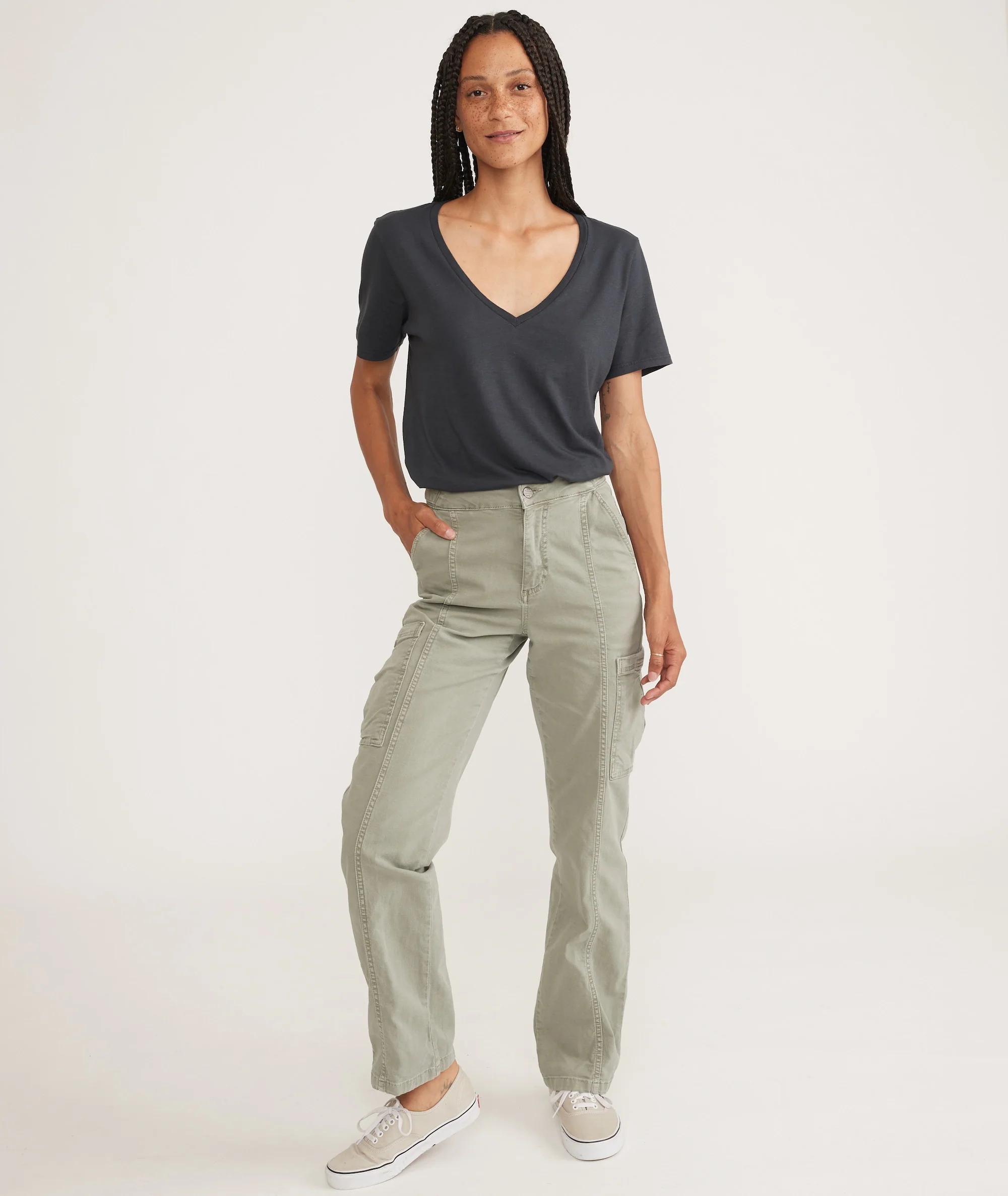 Boyfriend V-Neck Tee - Image 6