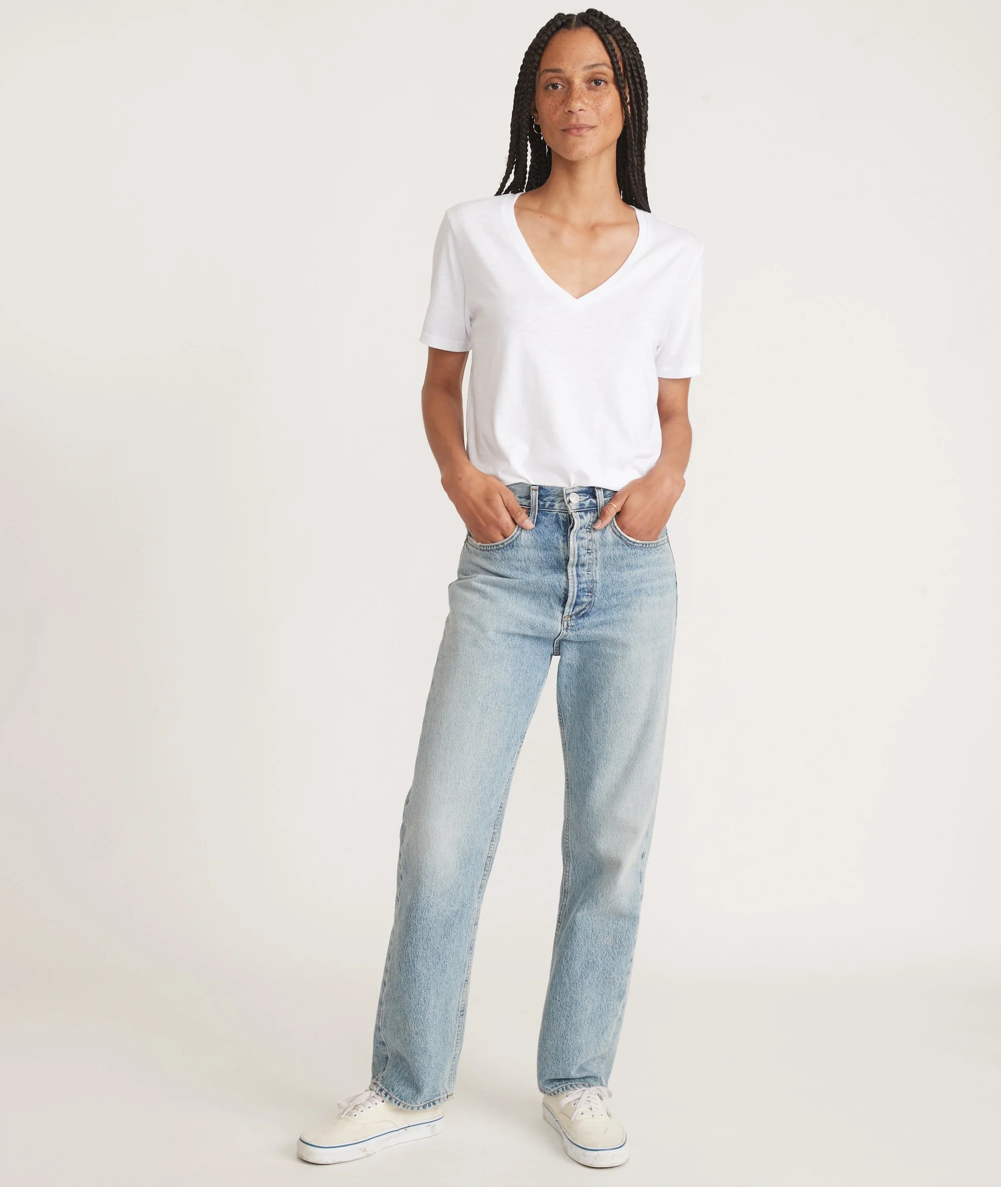 Boyfriend V-Neck Tee - Image 5