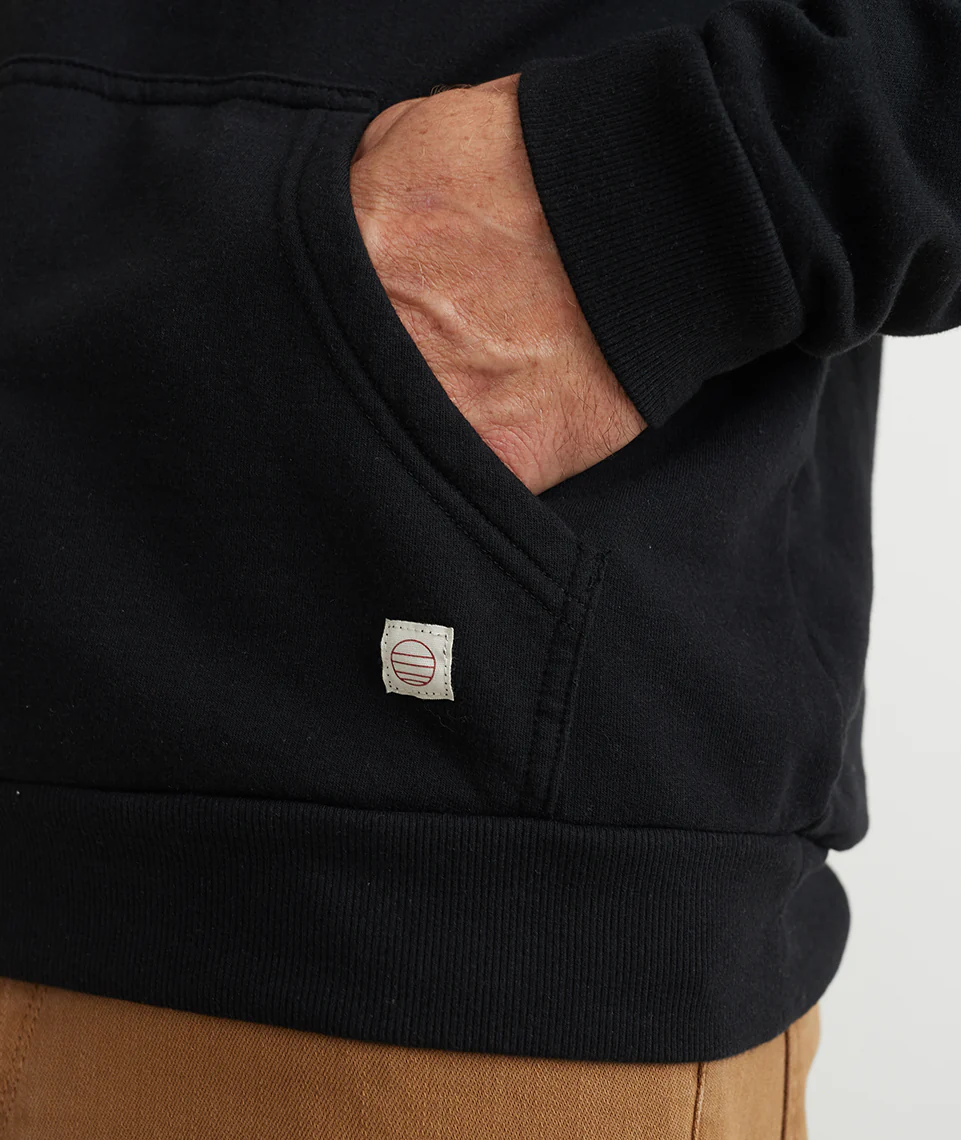 Men's Sunset Pullover Hoodie in Black - Image 7