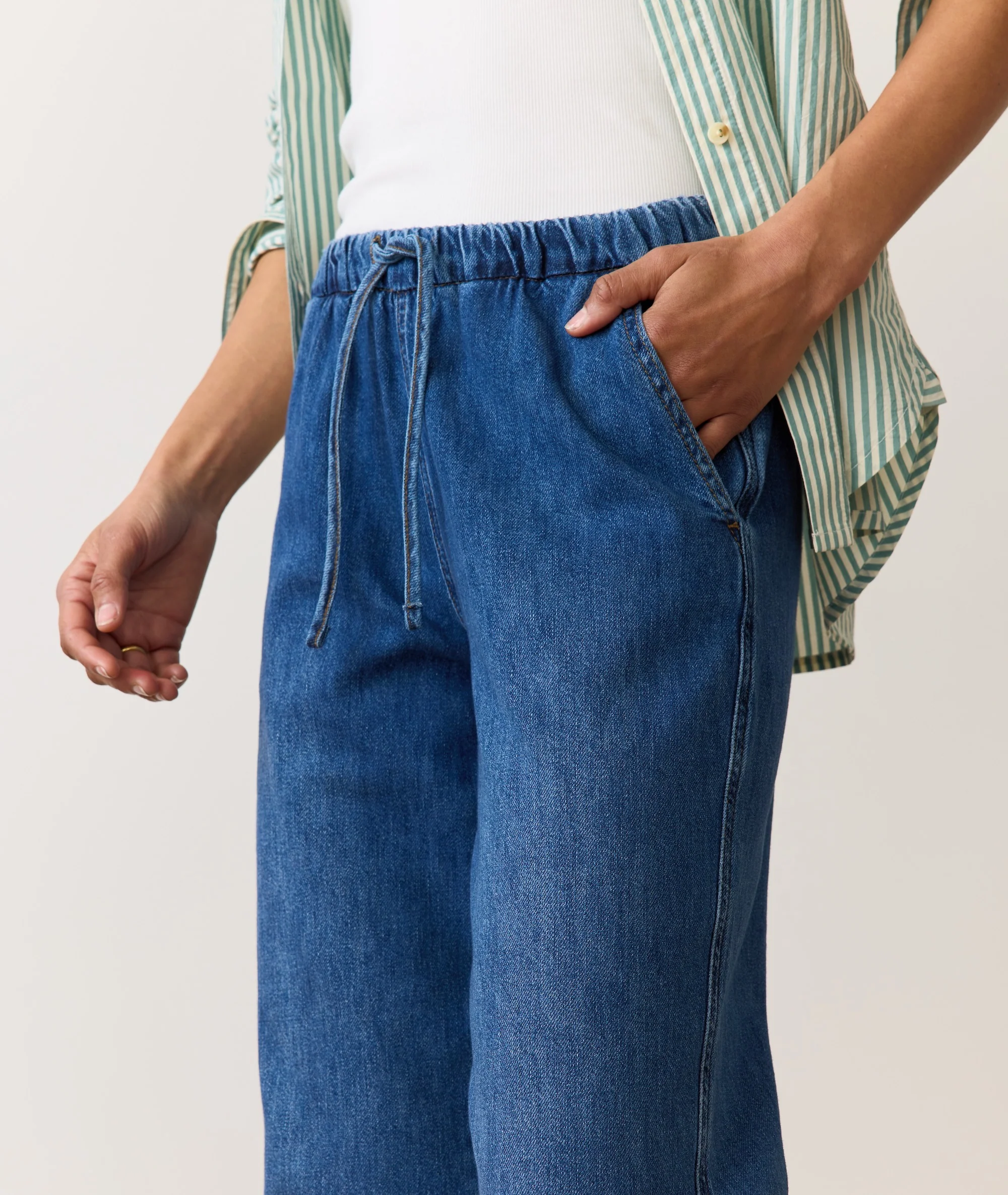 Drawstring Denim Pant - Image 5