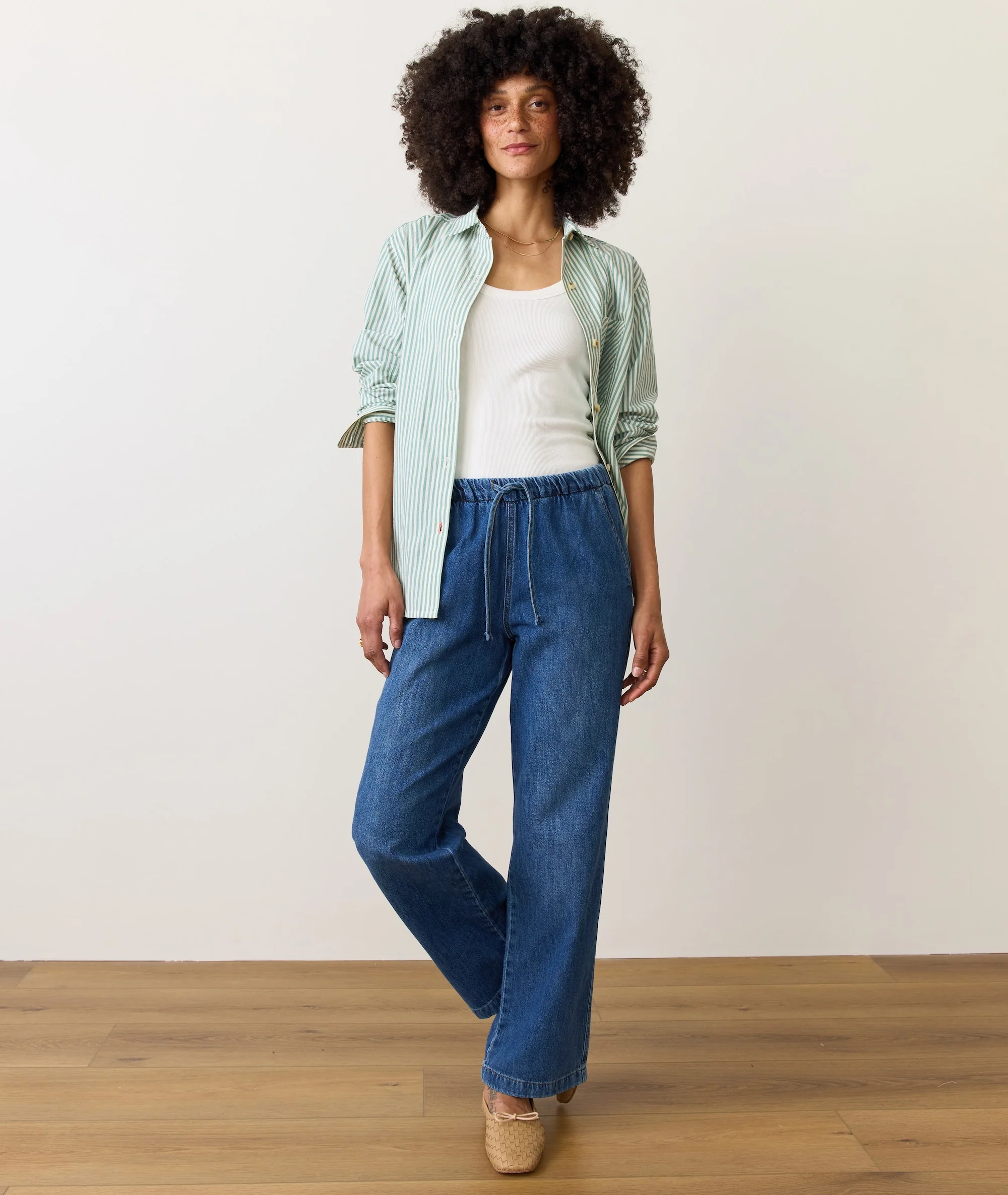 Drawstring Denim Pant - Image 7