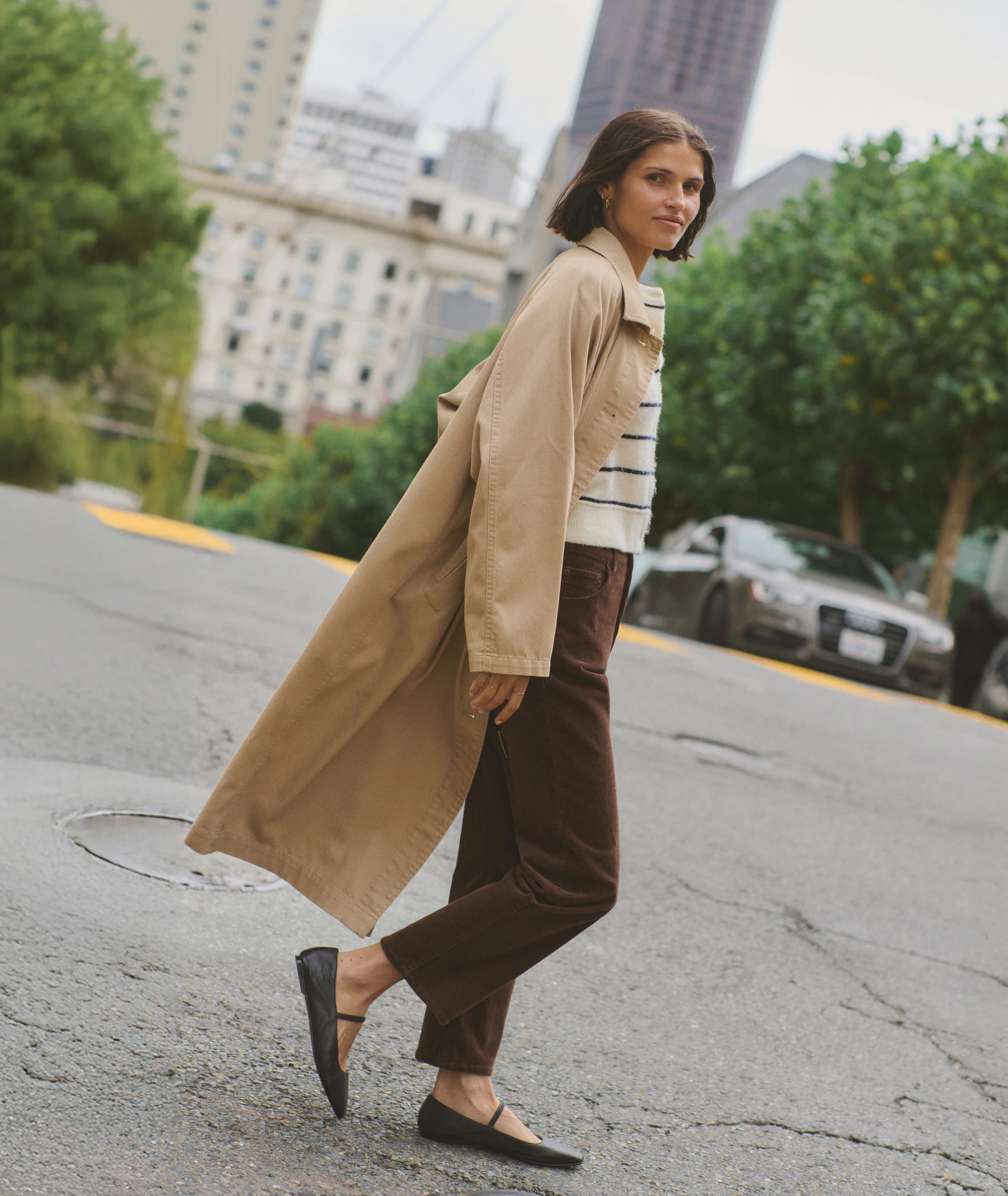 Hayes Twill Trench Coat - Image 7