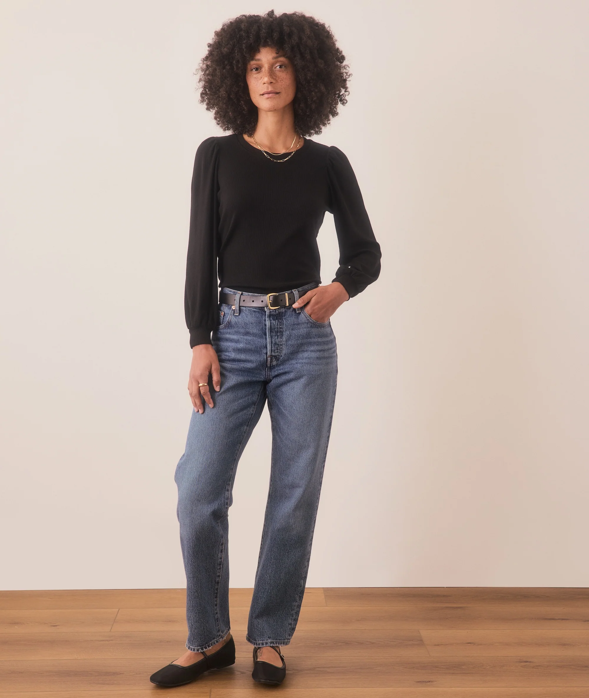 Lexi Rib Puff Sleeve Top - Image 7