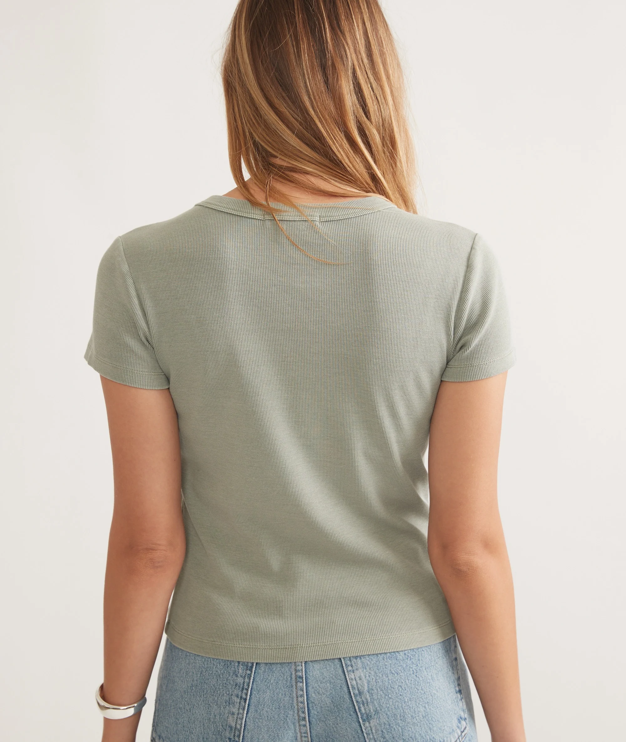 Lexi Rib Sun-In Crew Tee - Image 7