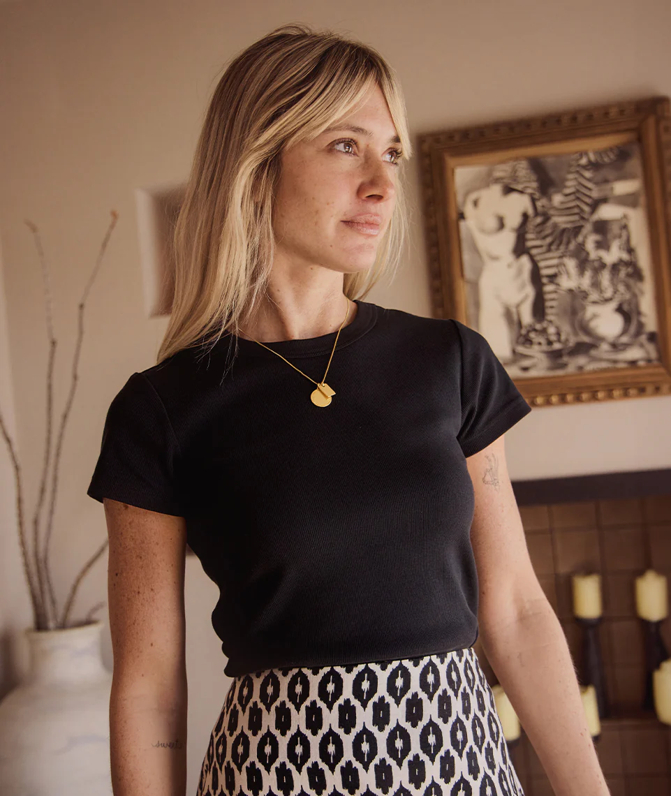 Lexi Rib Sun-In Crew Tee - Image 4