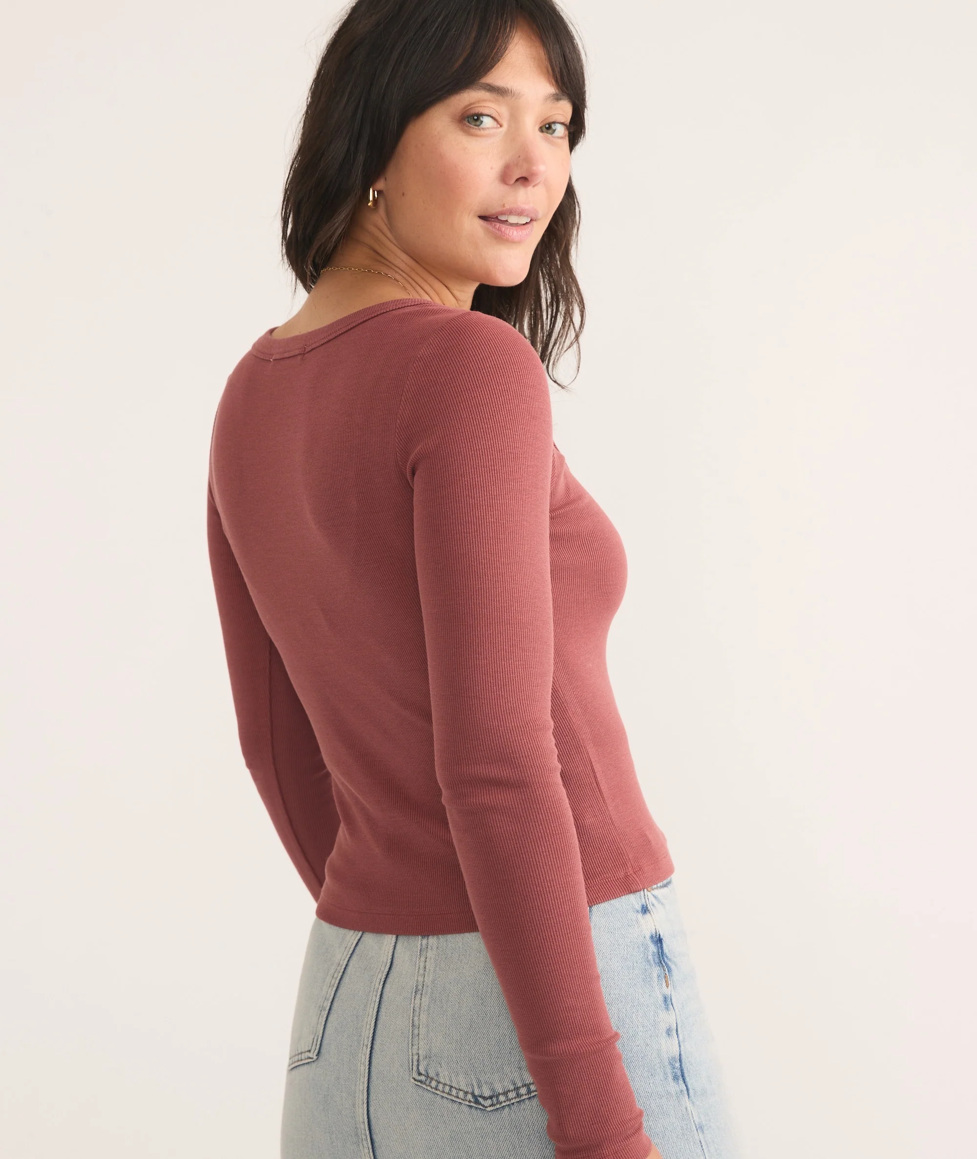 Lexi Rib Sun-In Scoop Tee - Image 4