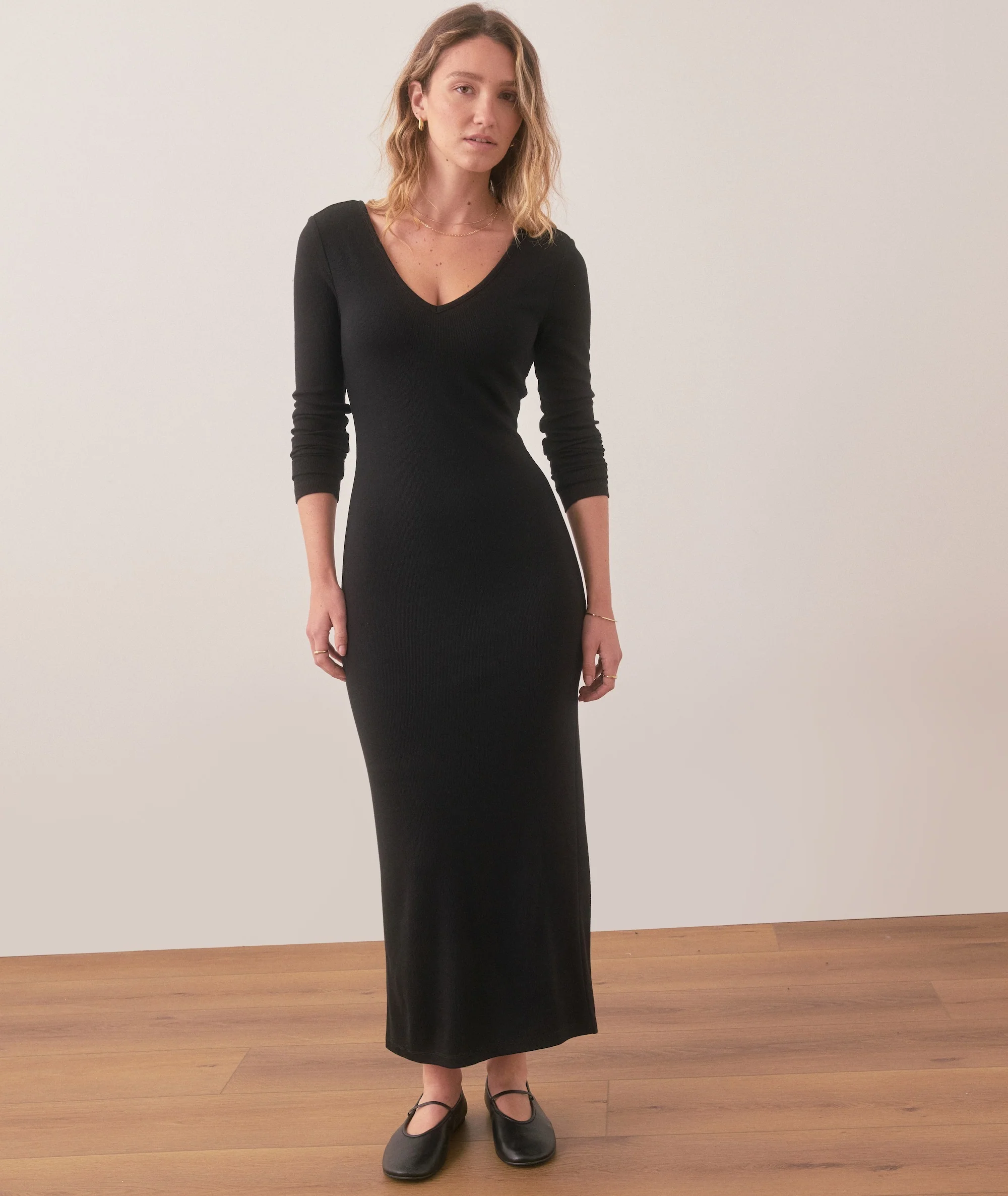 Lexi Rib V-Neck Maxi Dress - Image 4