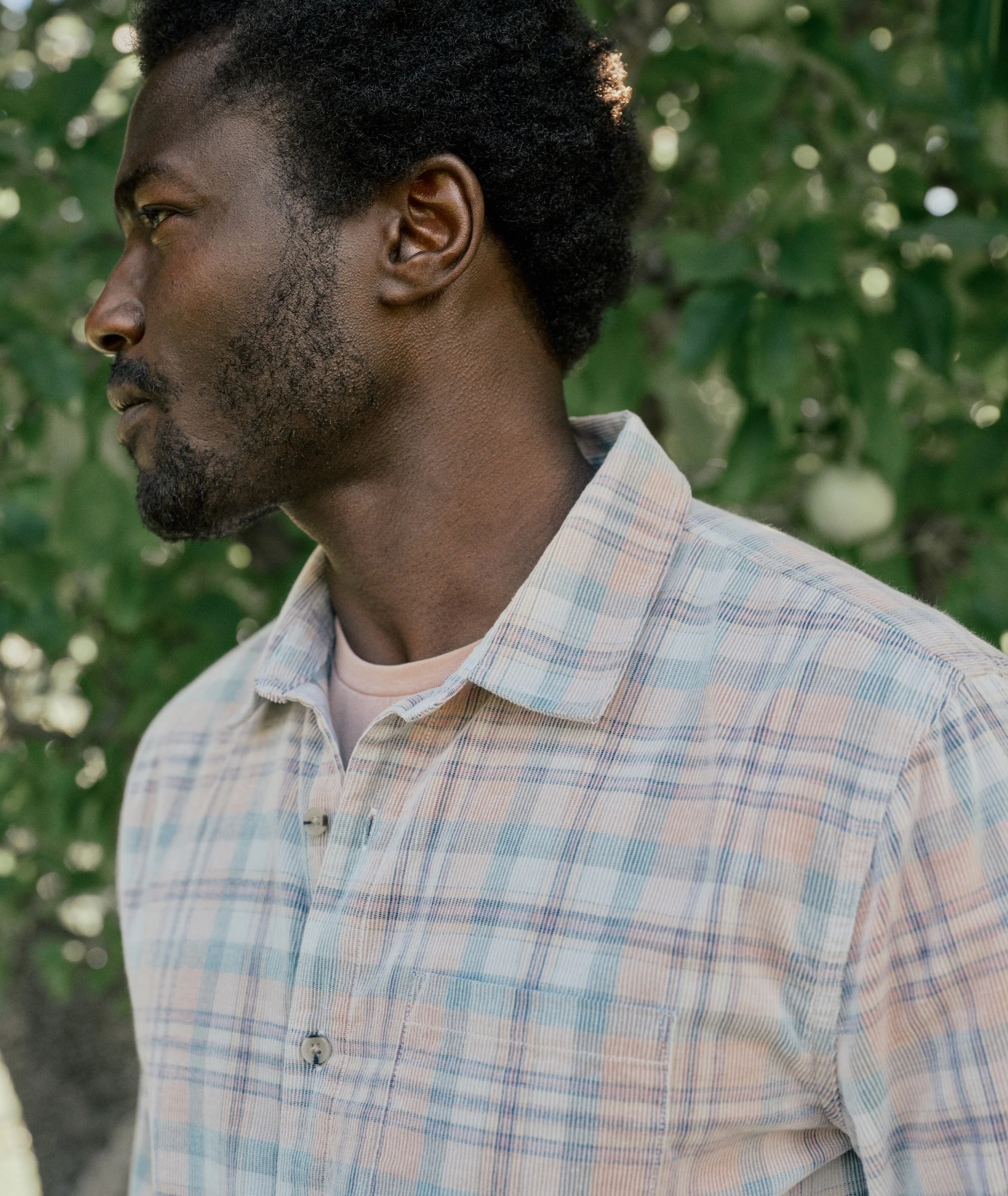 Lightweight Plaid Corduroy Shirt - Image 6