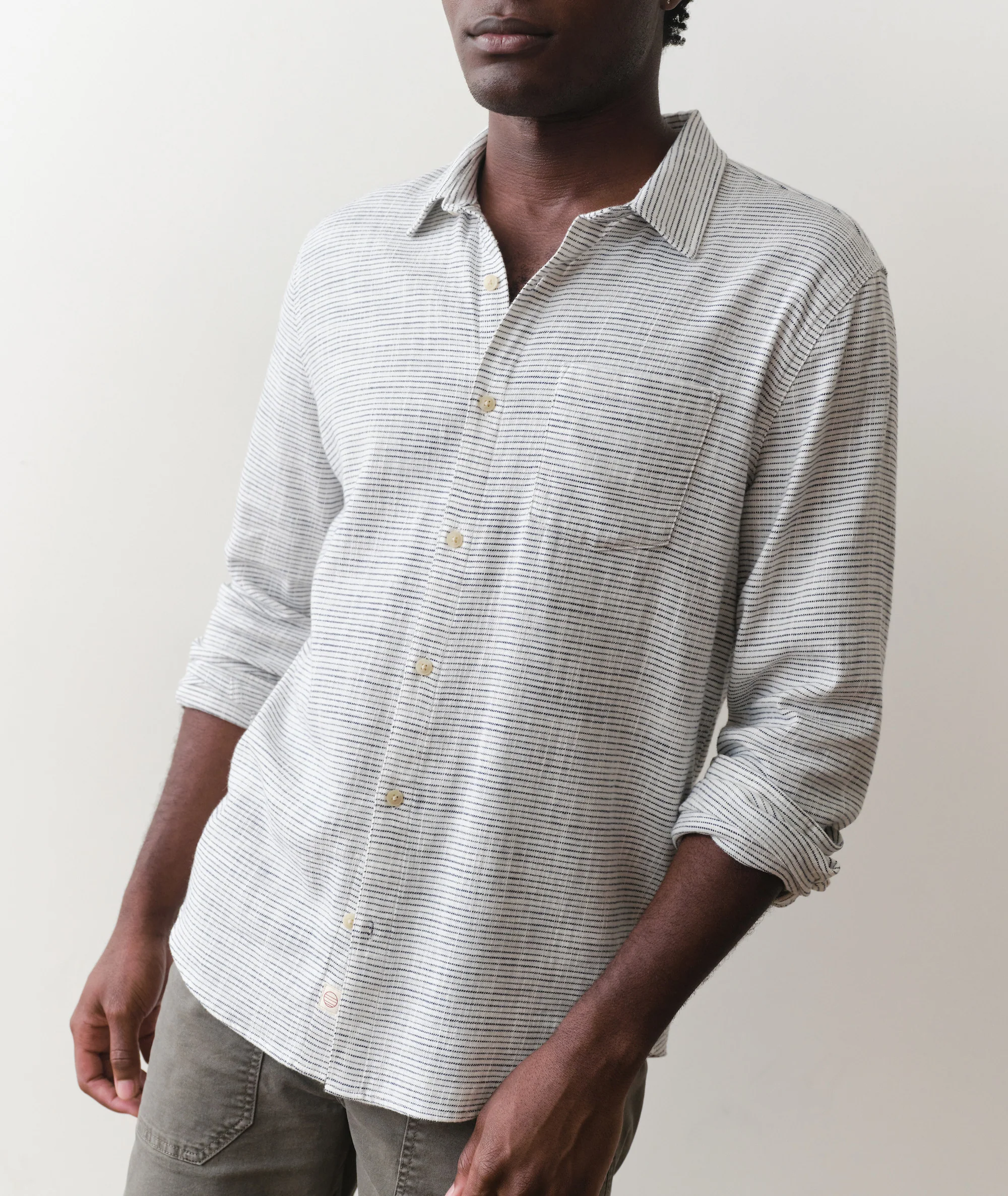 Stretch Selvage Long Sleeve Shirt - Image 3