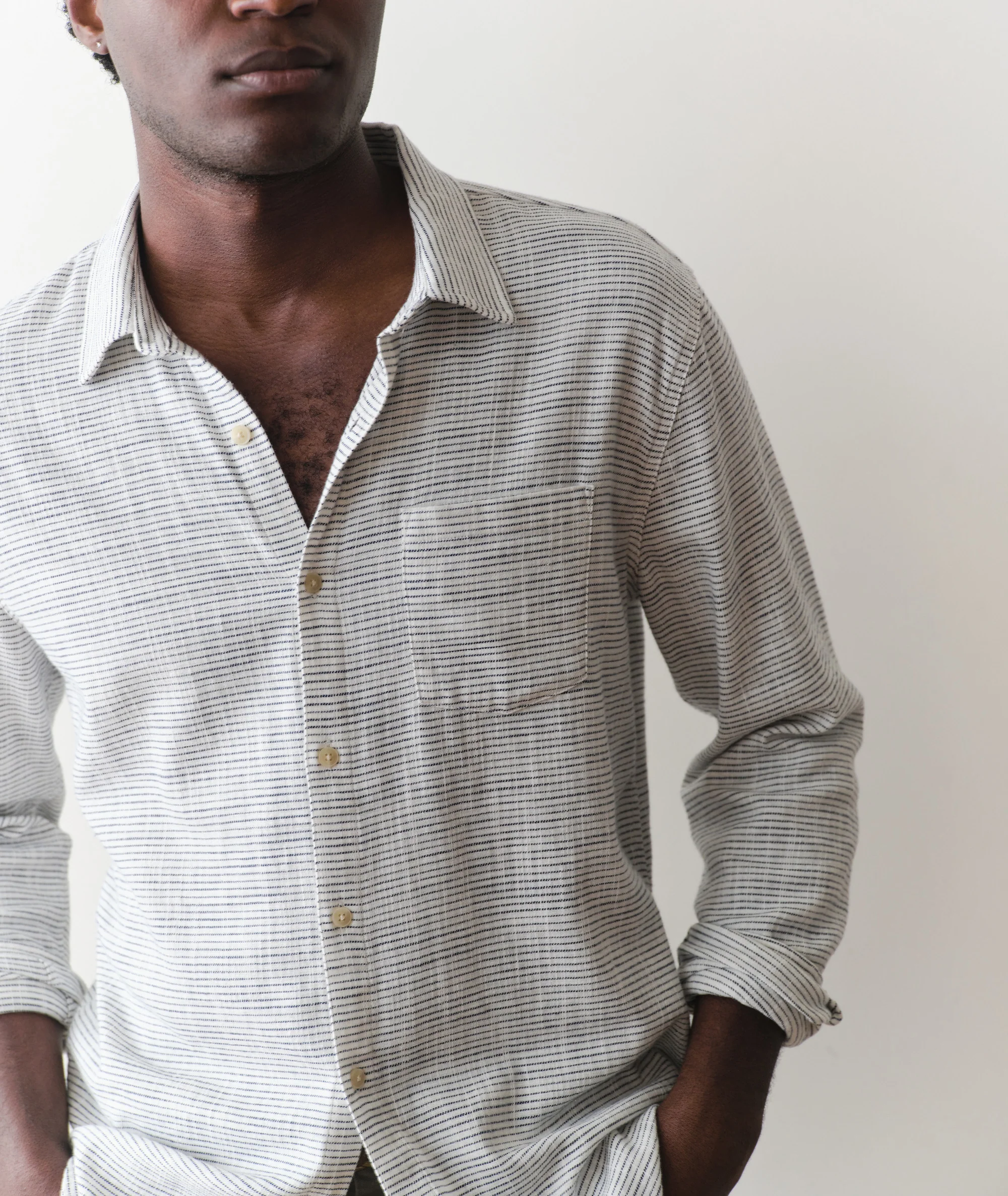 Stretch Selvage Long Sleeve Shirt - Image 6