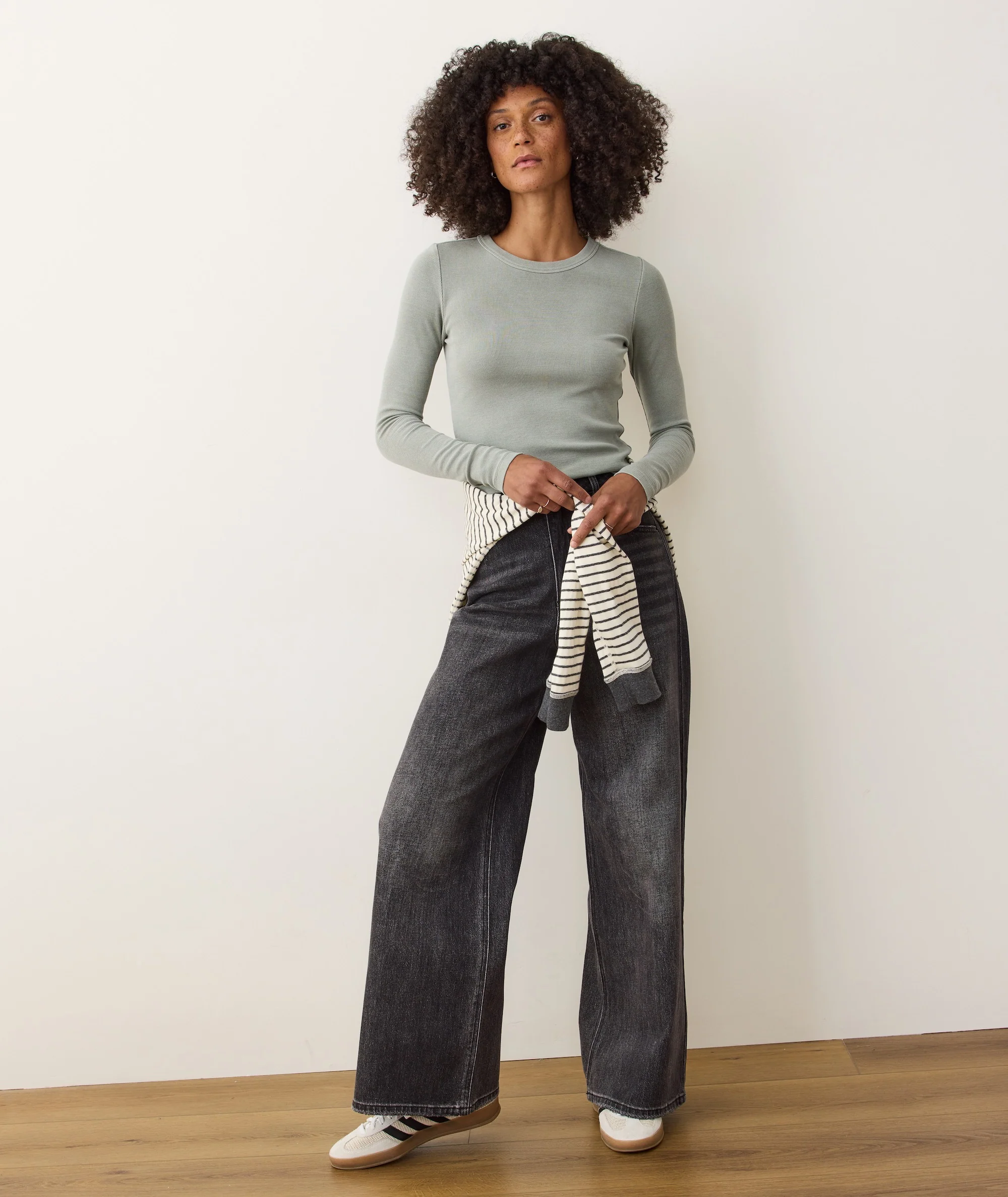 Lexi Rib Sun-In Longsleeve Crew Tee - Image 4