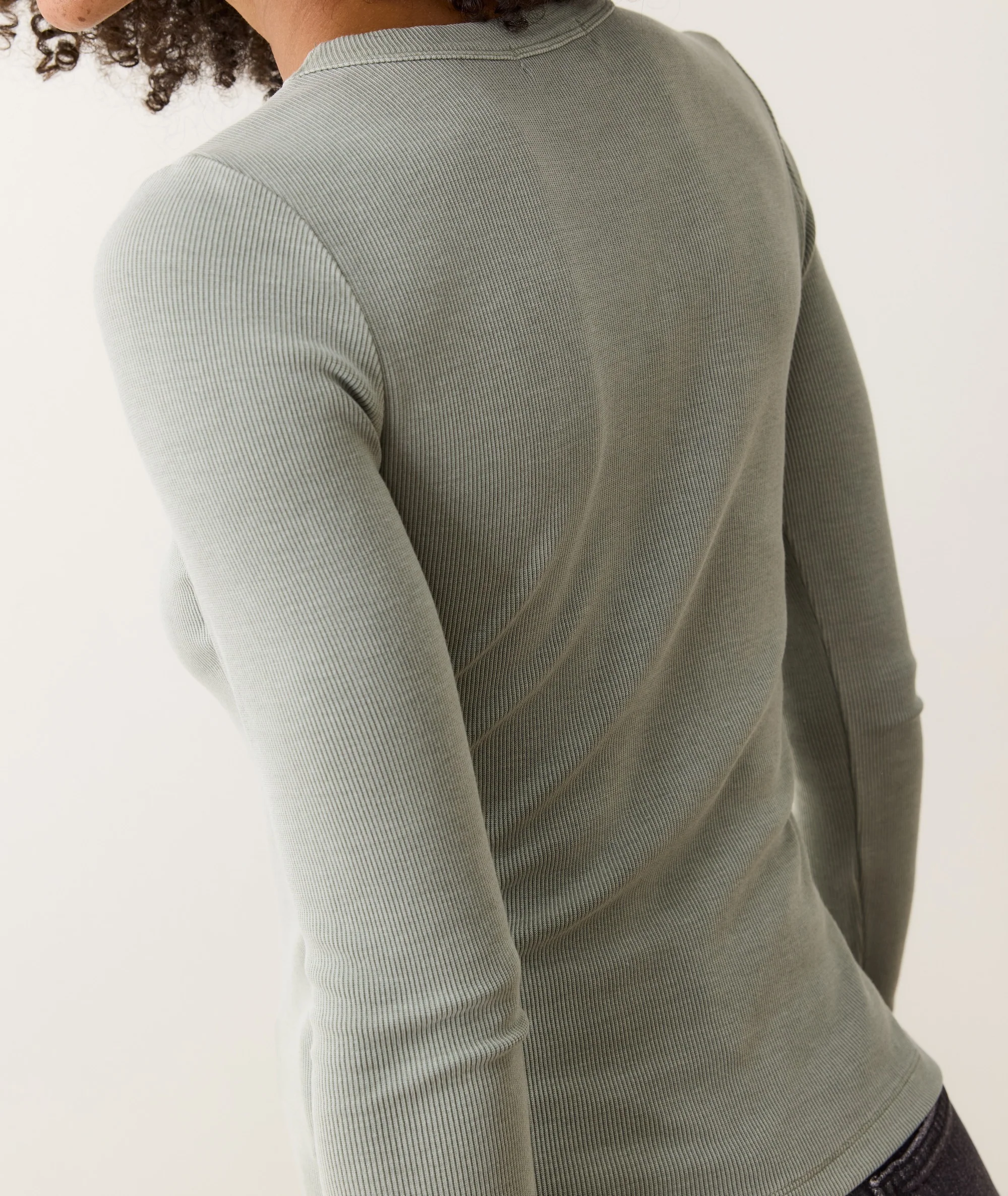 Lexi Rib Sun-In Longsleeve Crew Tee - Image 5