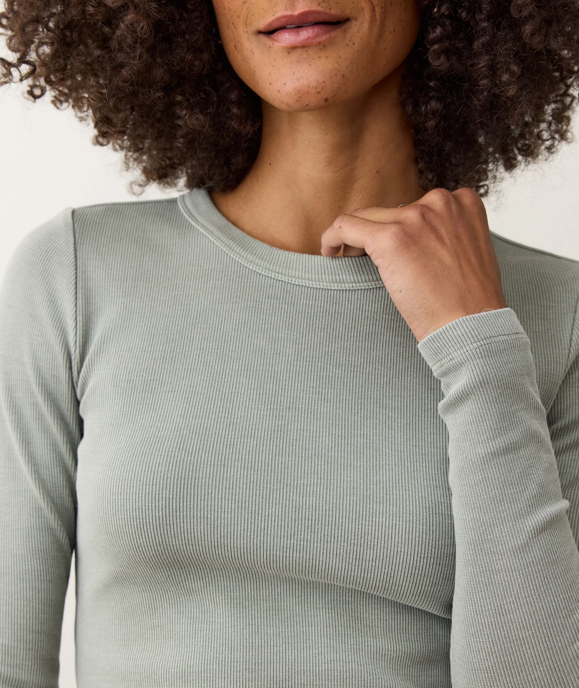 Lexi Rib Sun-In Longsleeve Crew Tee - Image 6