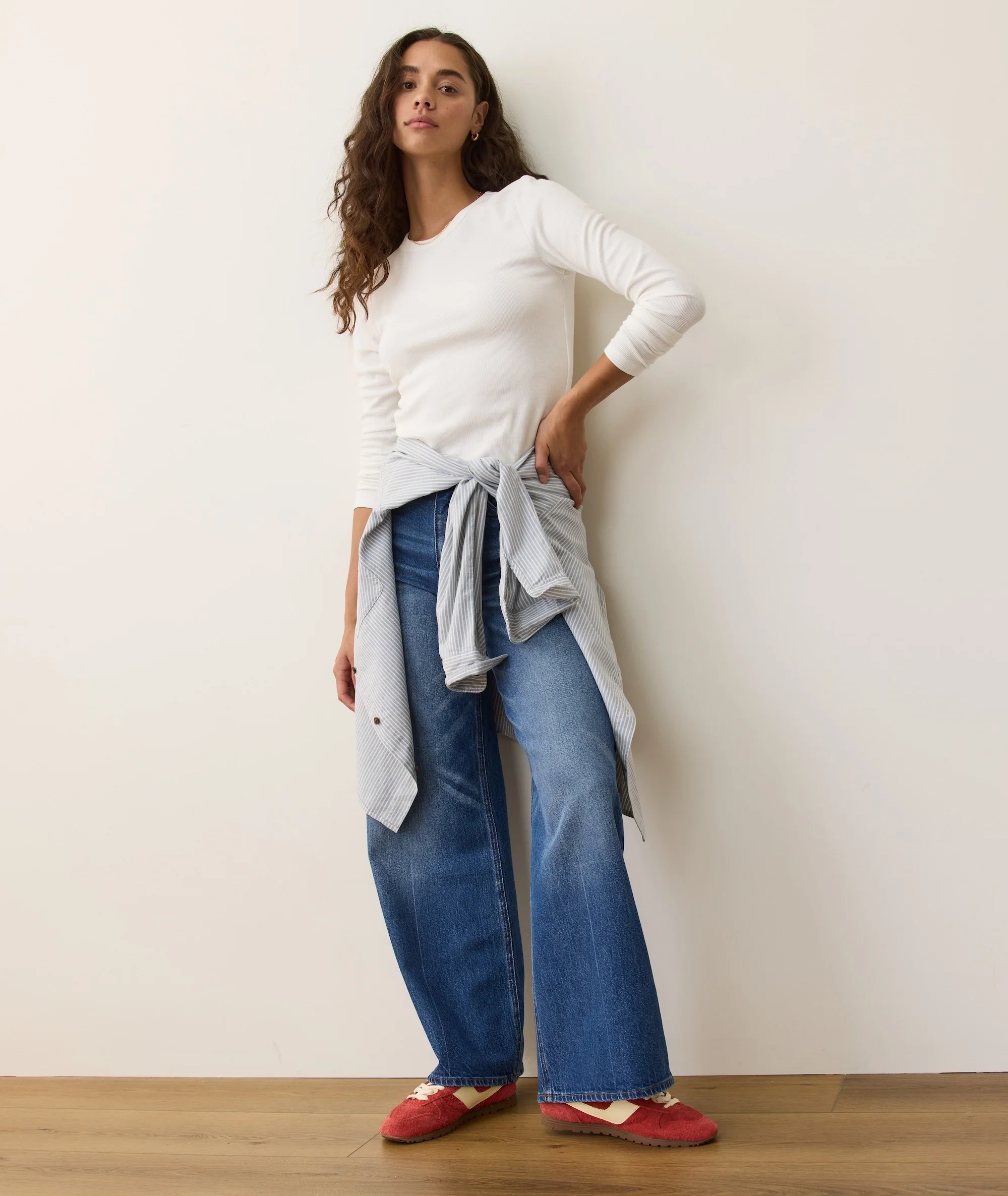 Lexi Rib Sun-In Longsleeve Crew Tee - Image 4