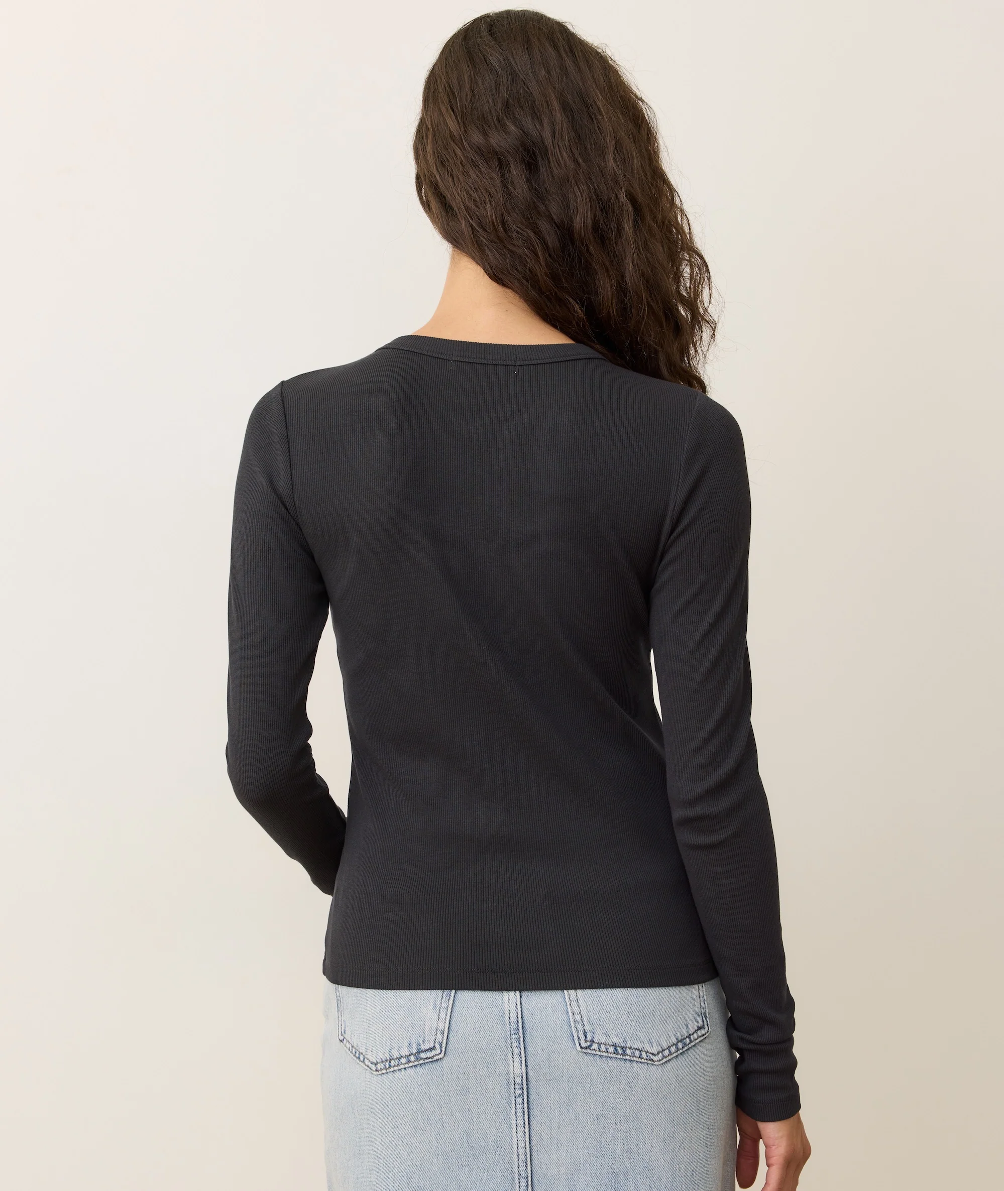 Lexi Rib Sun-In Longsleeve Crew Tee - Image 6