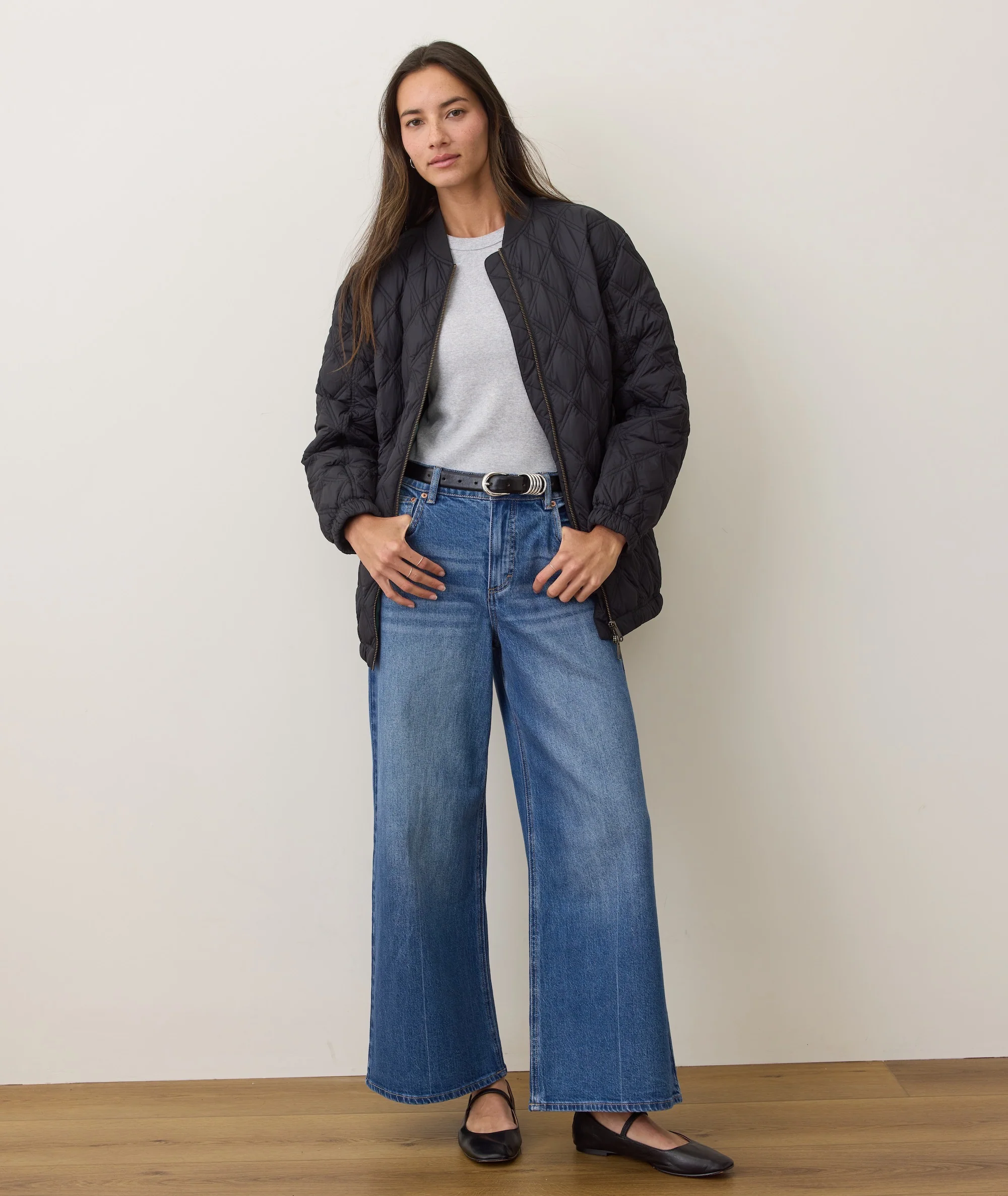 Marina Quilted Oversized Bomber - Image 7