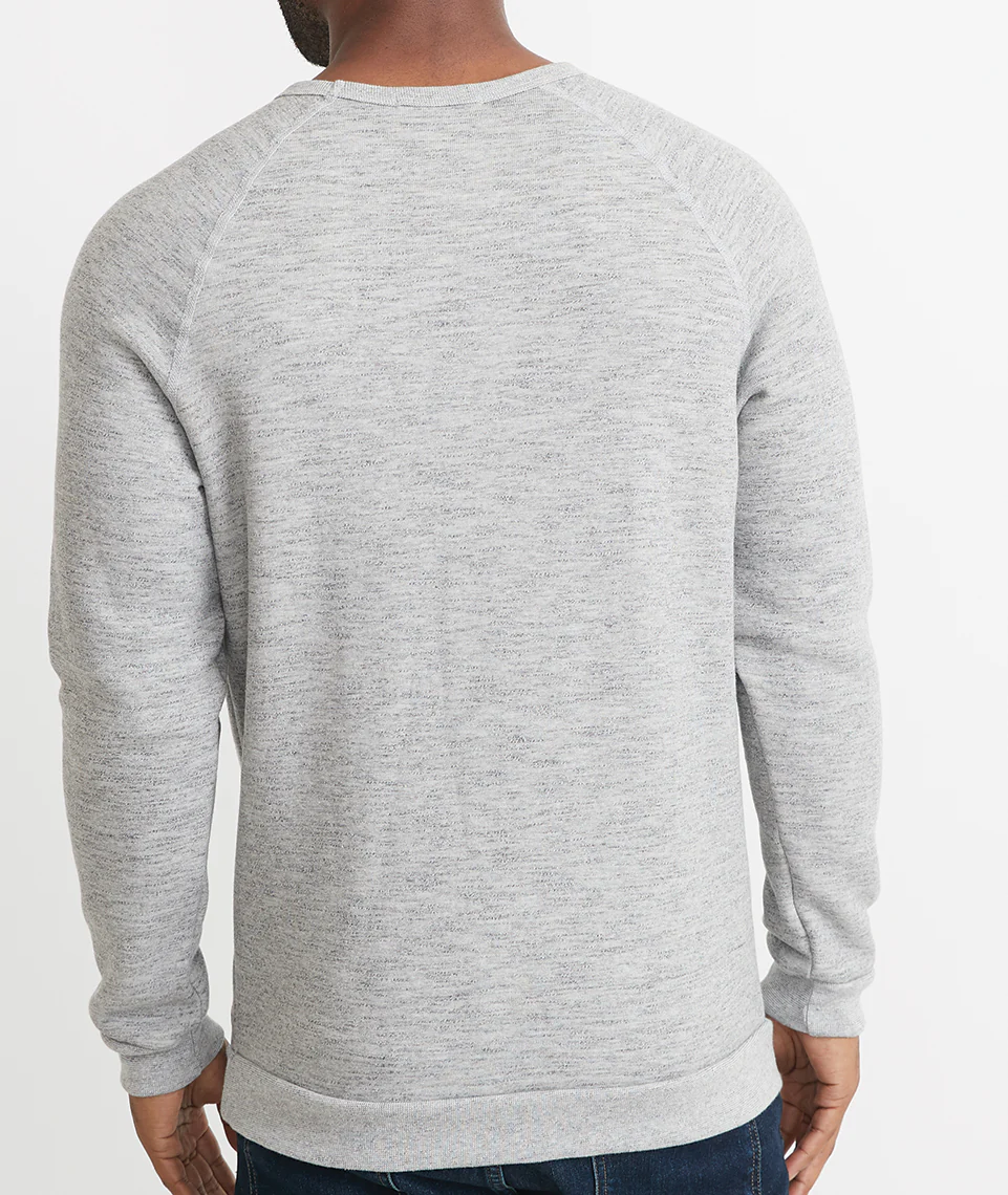 Men's Sherpa Crew Pullover in Heather Grey - Image 10