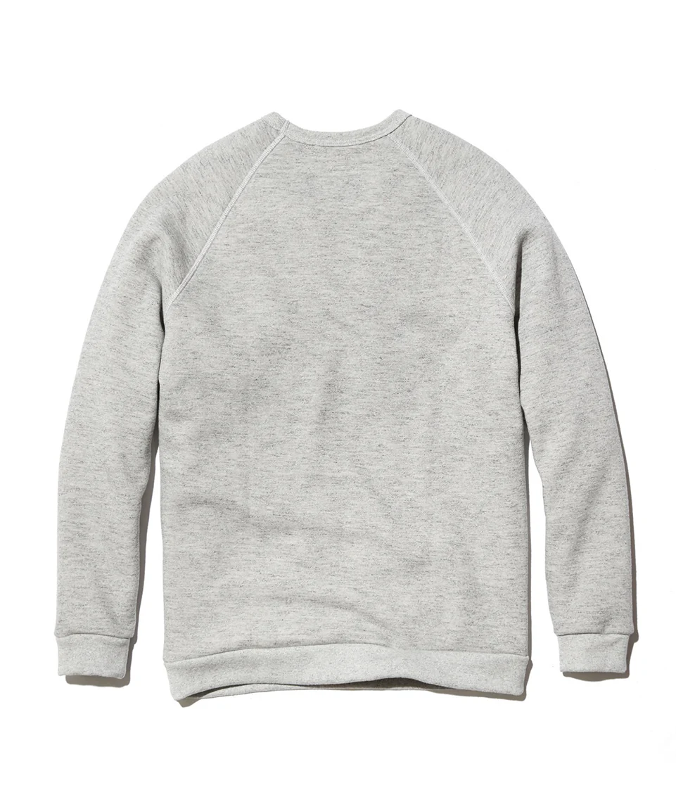 Men's Sherpa Crew Pullover in Heather Grey - Image 12