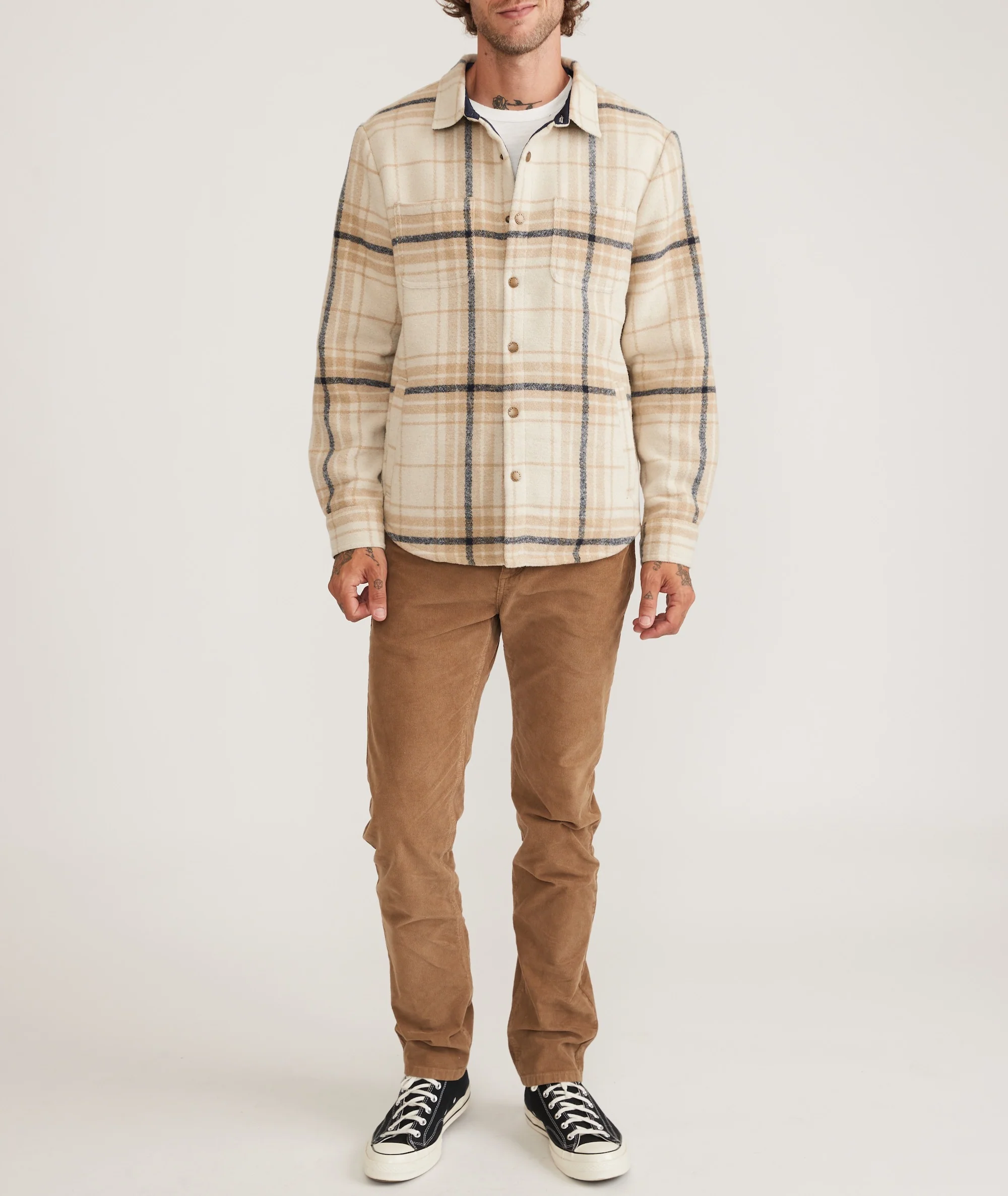 Plaid Snap Shacket - Image 6