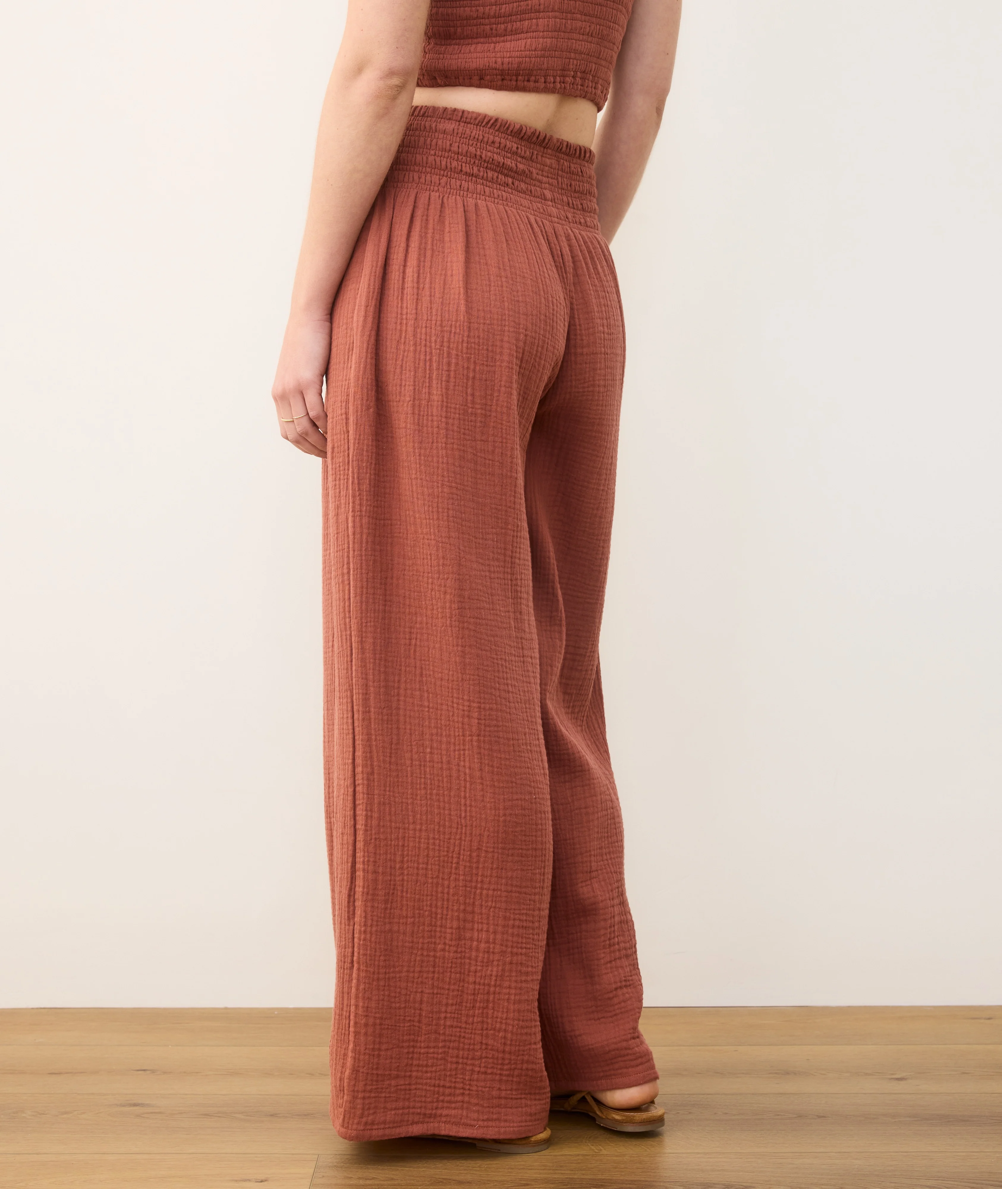 Sophia Double Cloth Palazzo Pant - Image 5