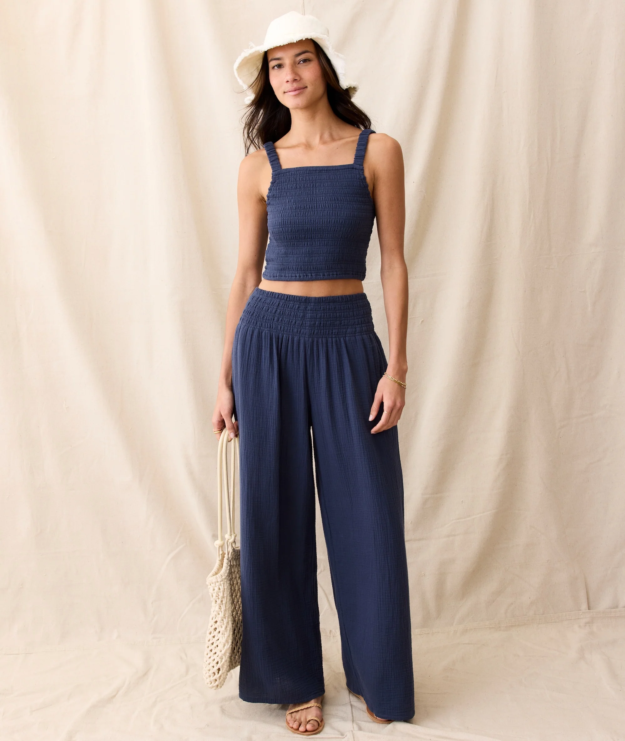 Sophia Double Cloth Palazzo Pant - Image 5