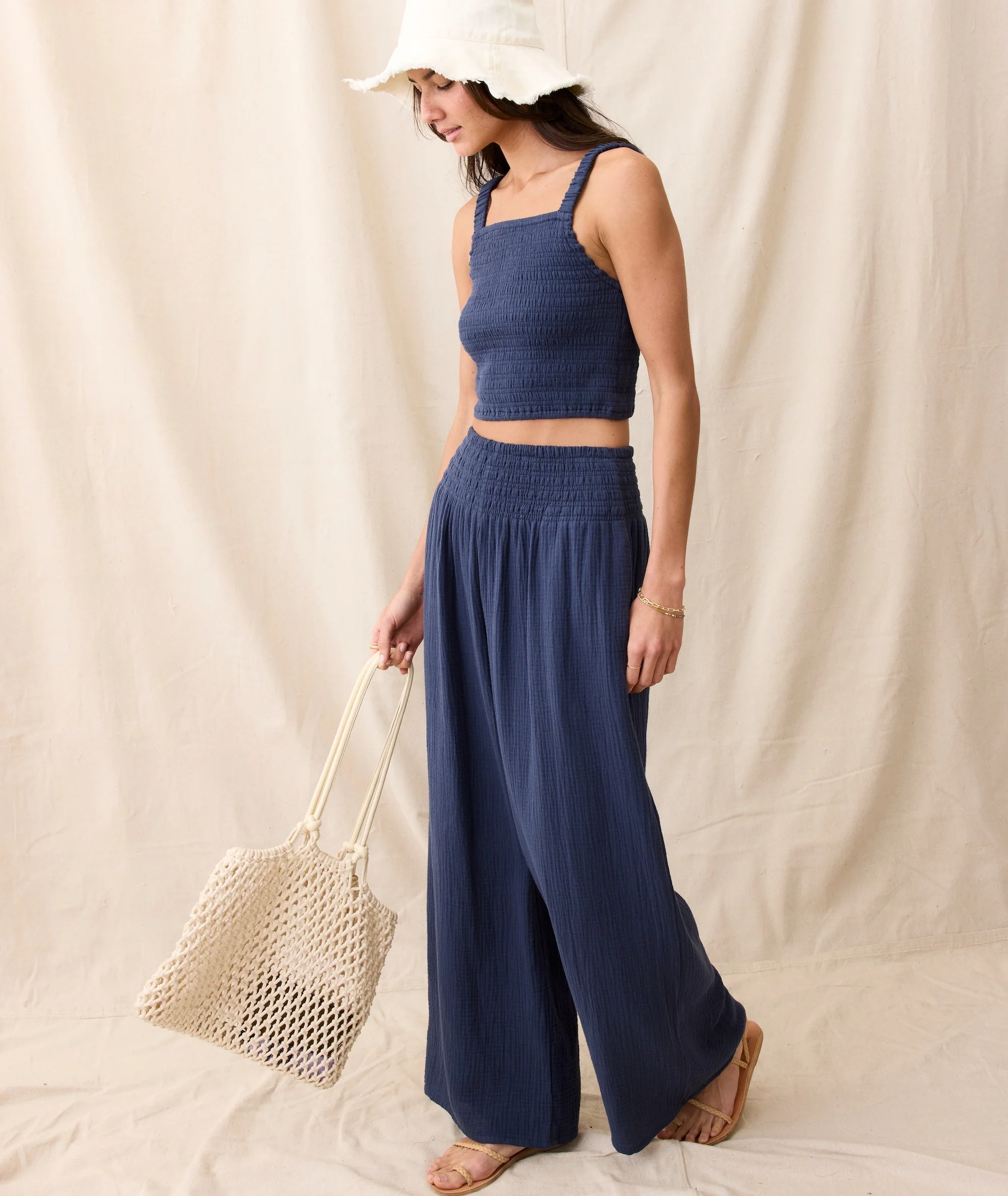 Sophia Double Cloth Palazzo Pant - Image 6