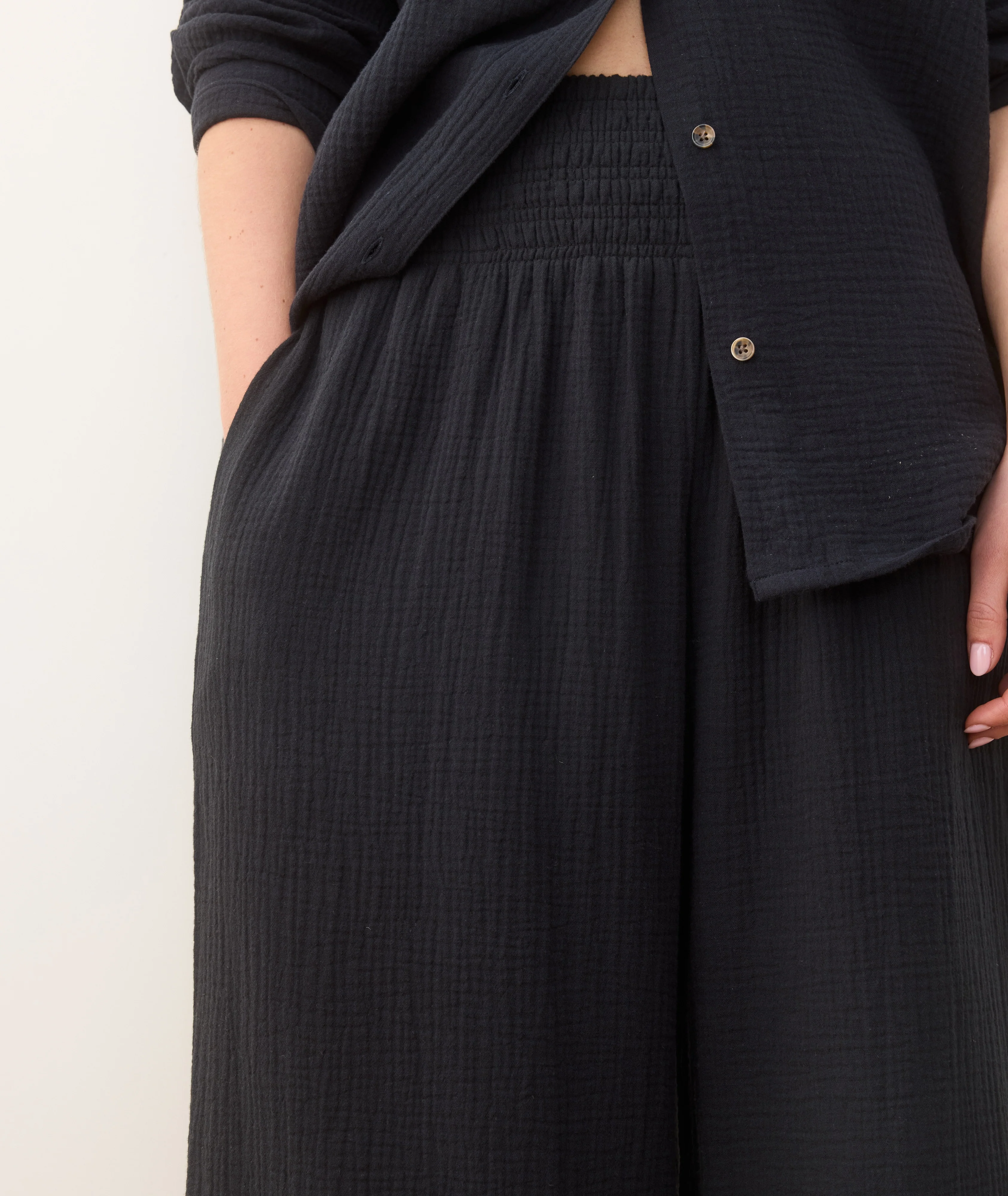 Sophia Double Cloth Palazzo Pant - Image 4