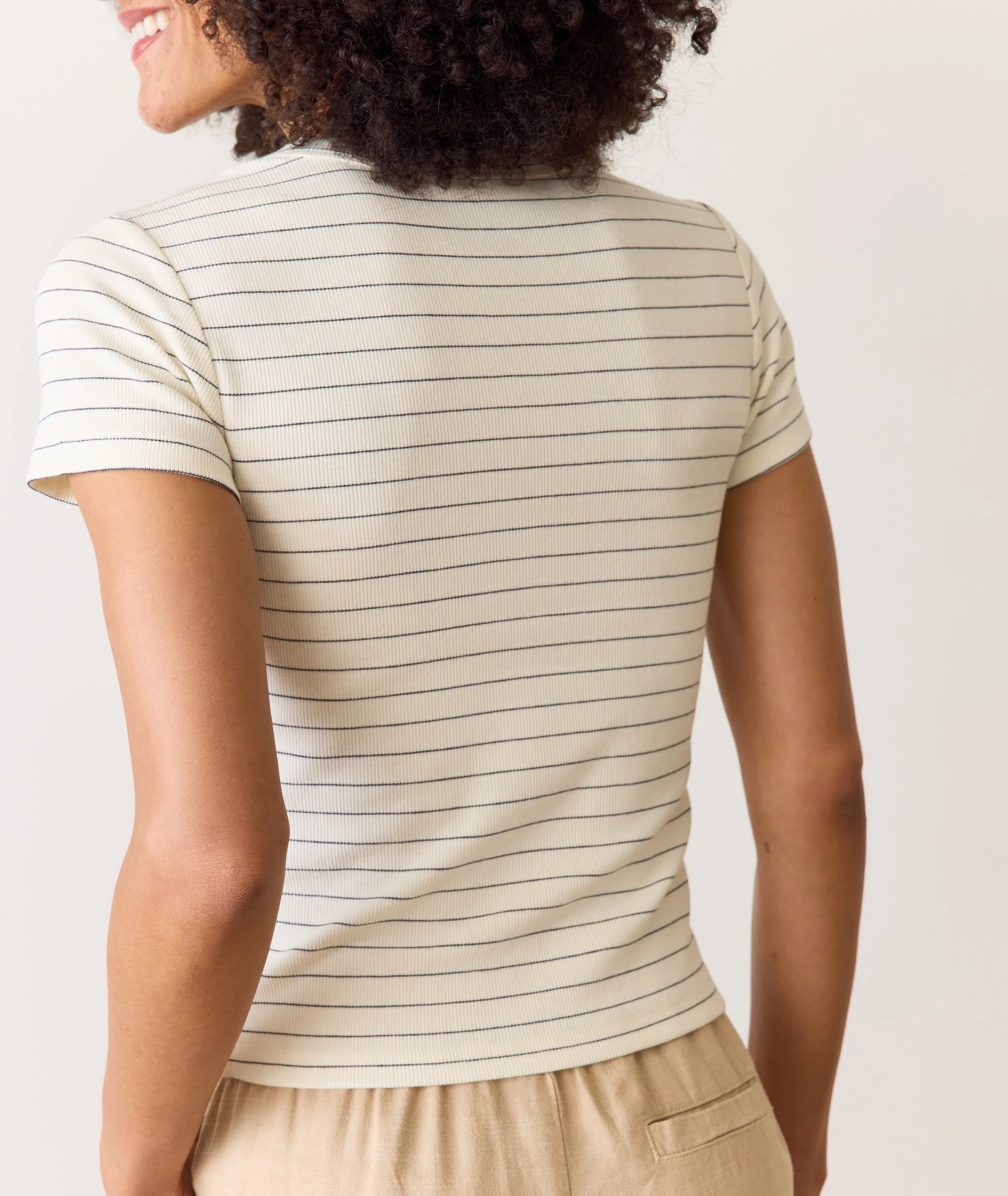 Lexi Rib Sun-In Crew Tee - Image 3