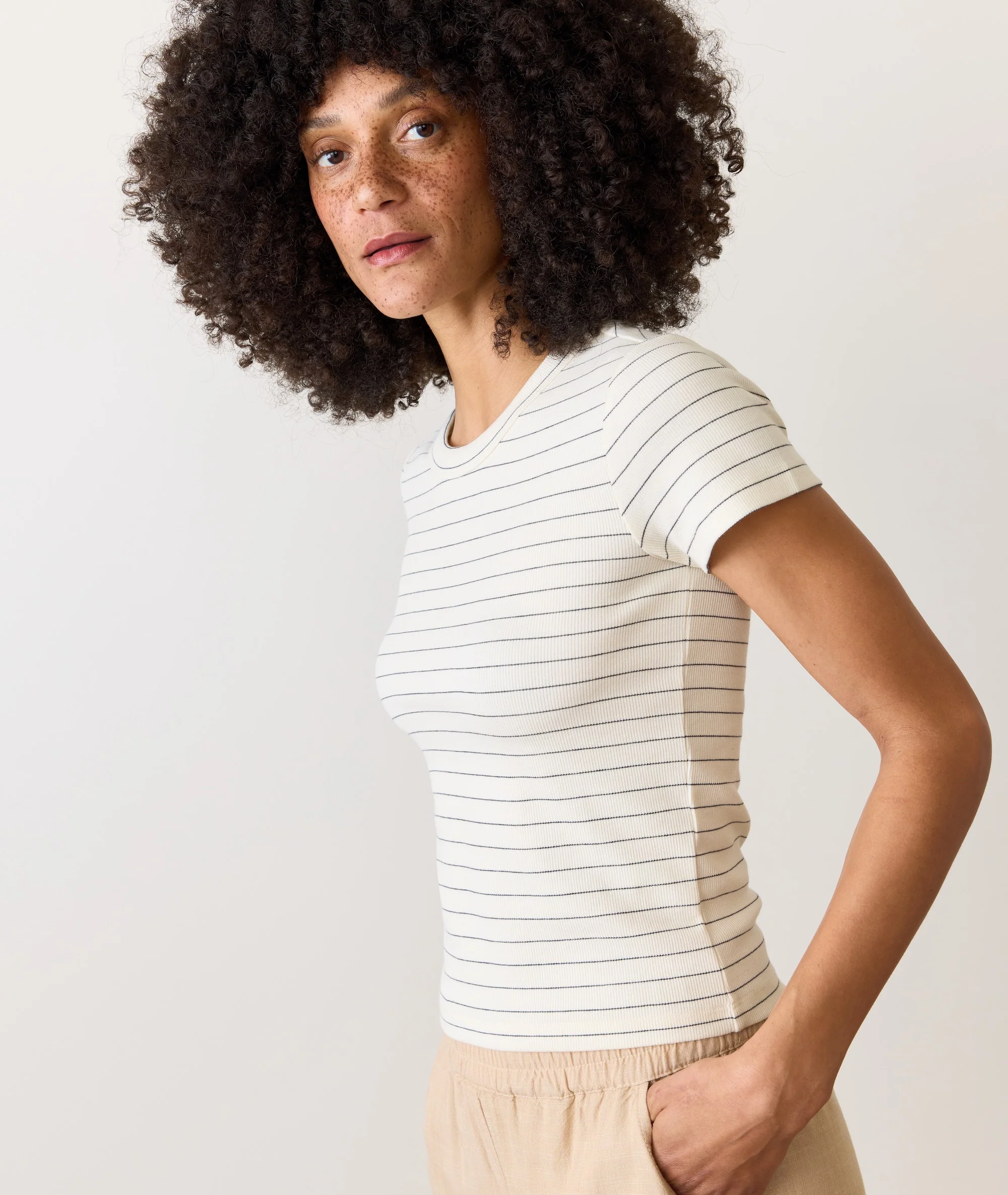 Lexi Rib Sun-In Crew Tee - Image 5