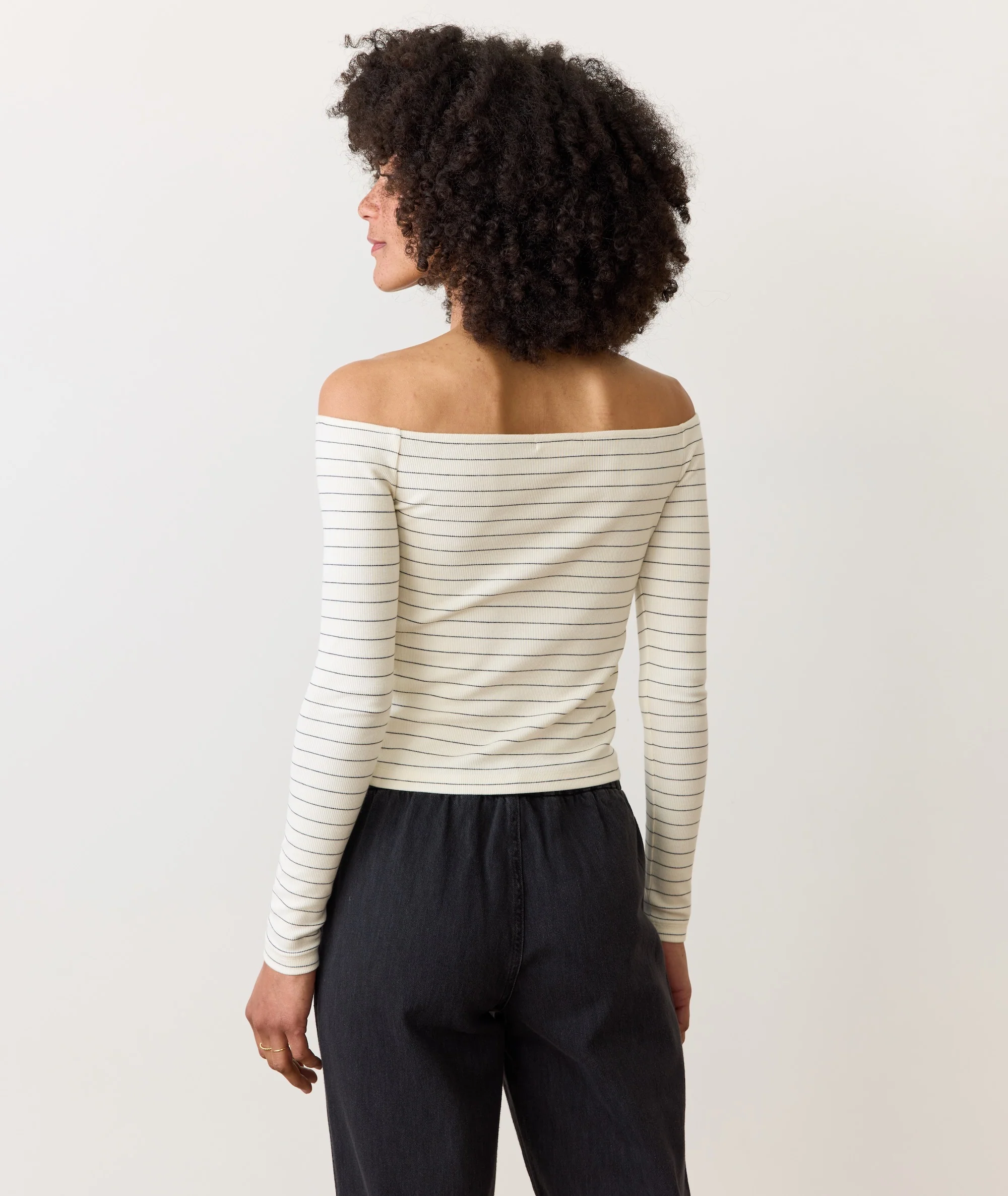 Lexi Rib Sun-In Off the Shoulder Top - Image 3
