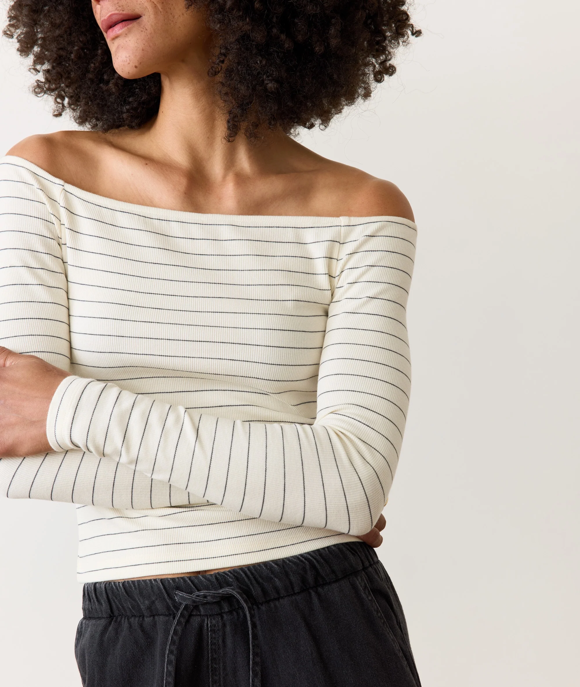 Lexi Rib Sun-In Off the Shoulder Top - Image 4