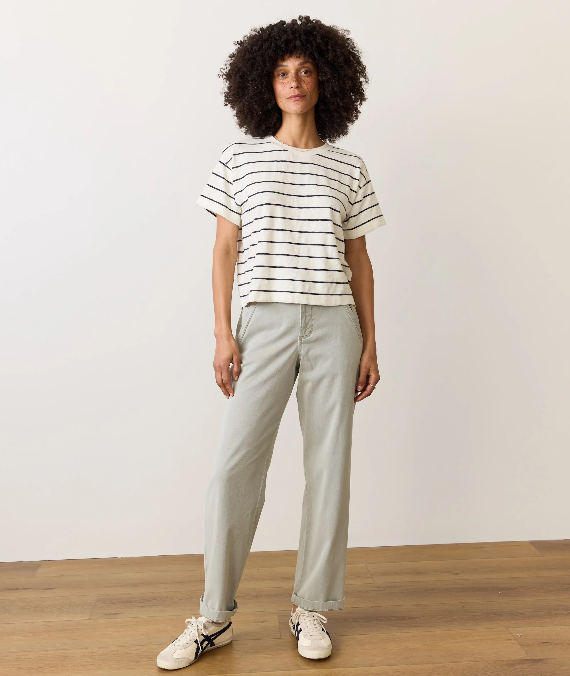 Sadie Vintage Slub Crop Tee - Image 4