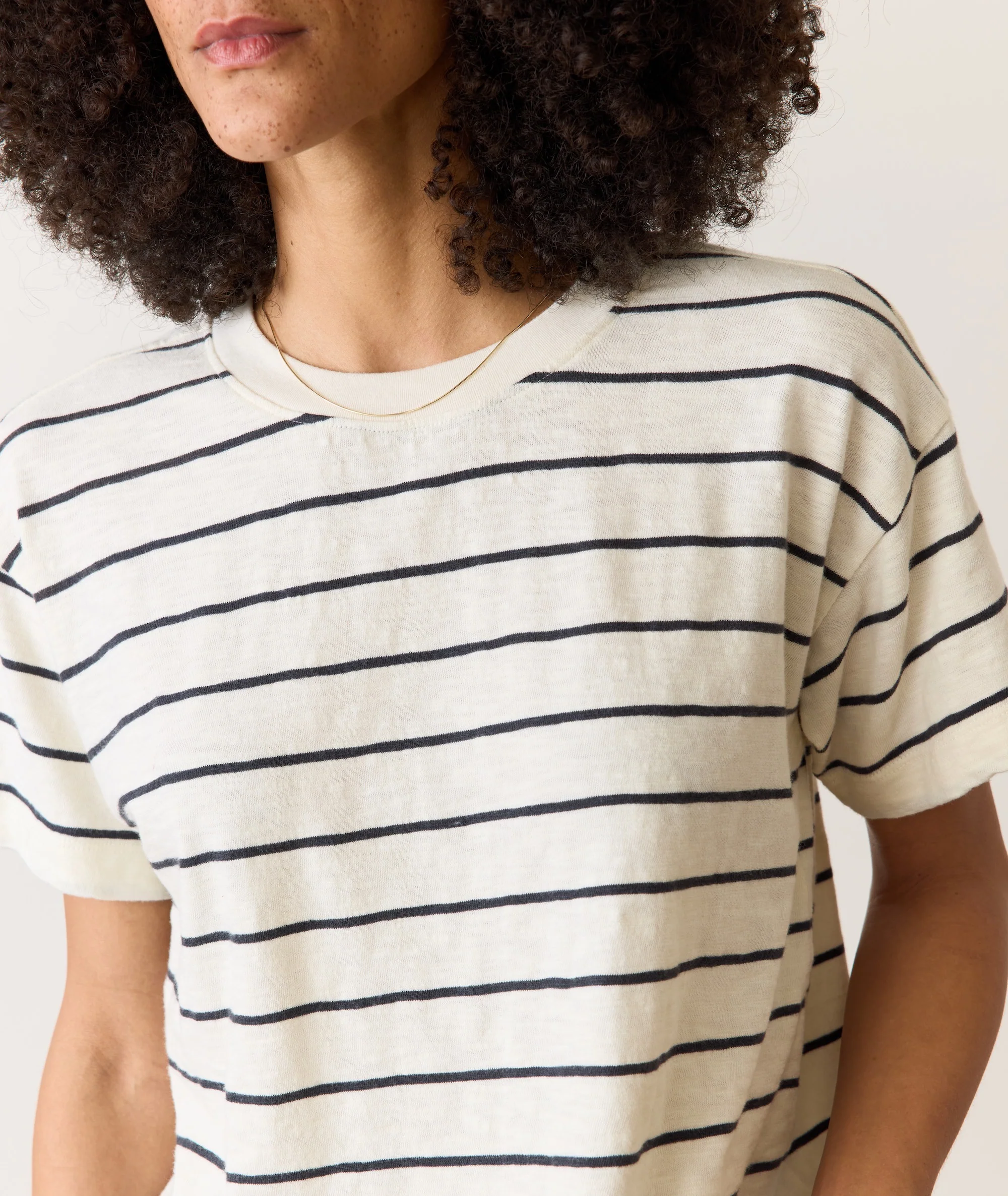 Sadie Vintage Slub Crop Tee - Image 5