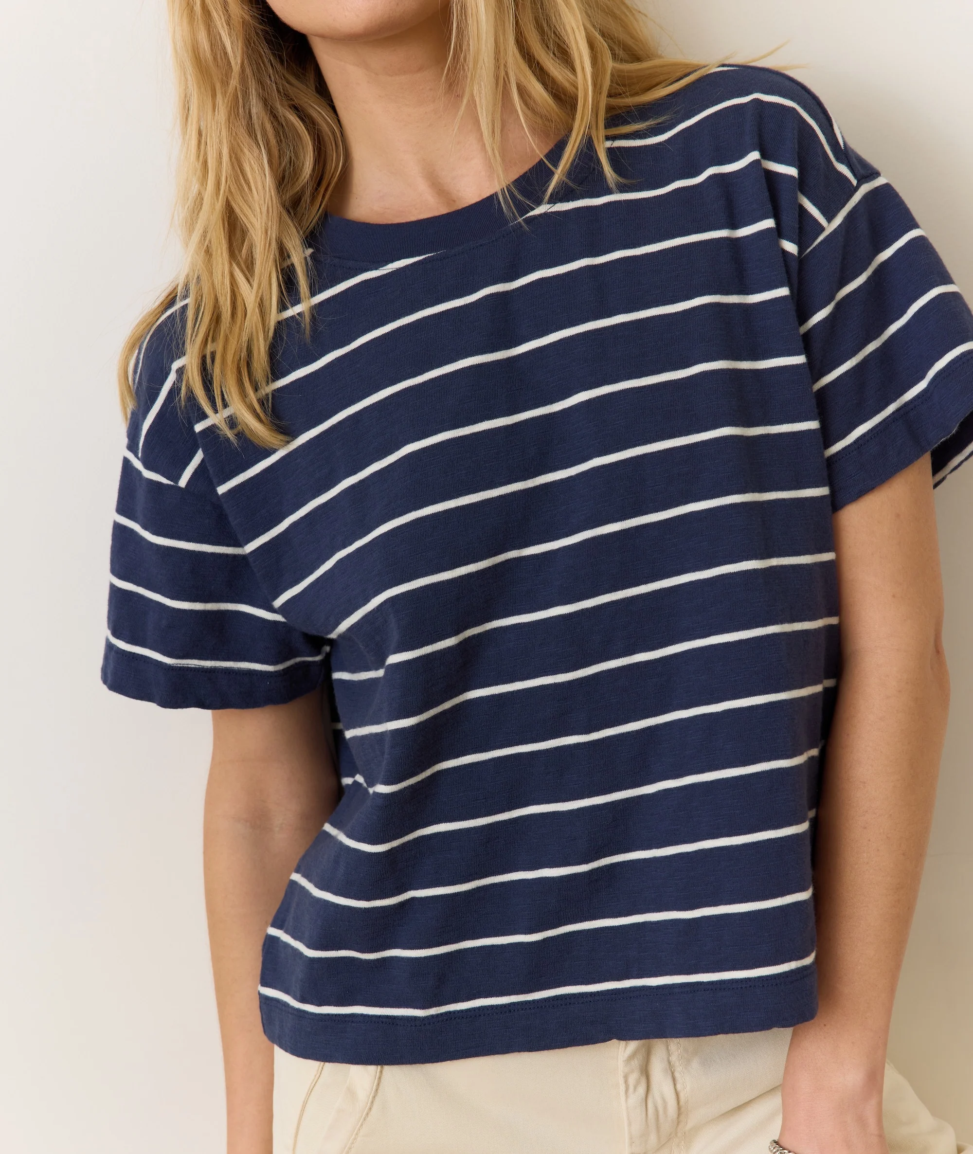 Sadie Vintage Slub Crop Tee - Image 5
